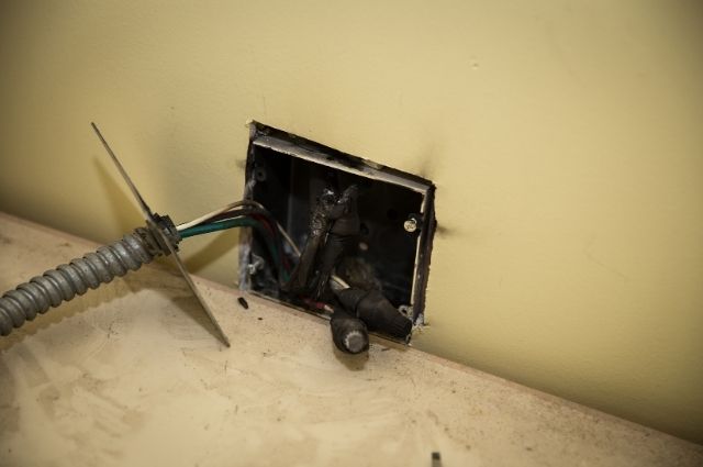 faulty electrical wiring