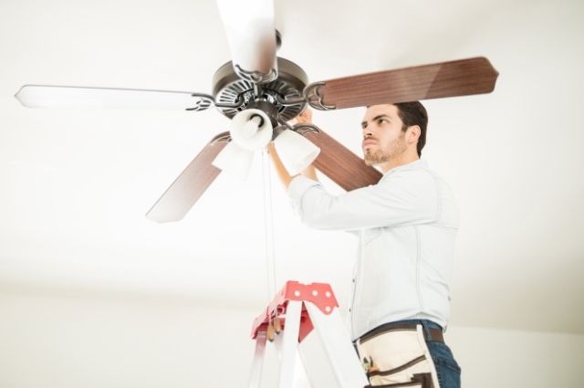 Ceiling fan installation