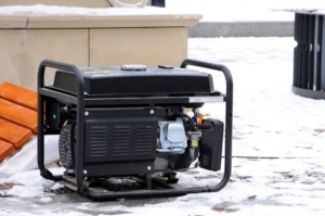 Portable backup generator ready to connect to a manual transfer switch during a Prescott Valley power outage